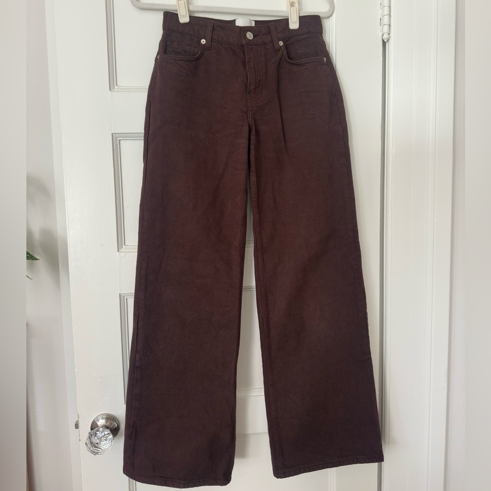 Reformation “Cary Low Rise Slouchy Wide Leg Jeans”